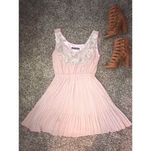 Rose/Mauve Color Dress with Lace